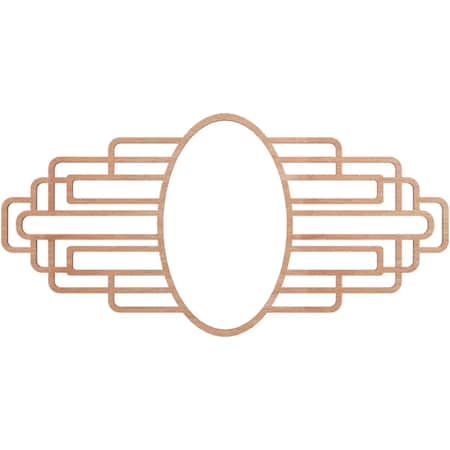 Ekena Millwork Elizabeth Wood Fretwork Pierced Ceiling Medallion, Cherry, 18"W x 9"H x 5"IW x 8 1/2"IH x 1/4"T CMWP18X09X0250EBCH